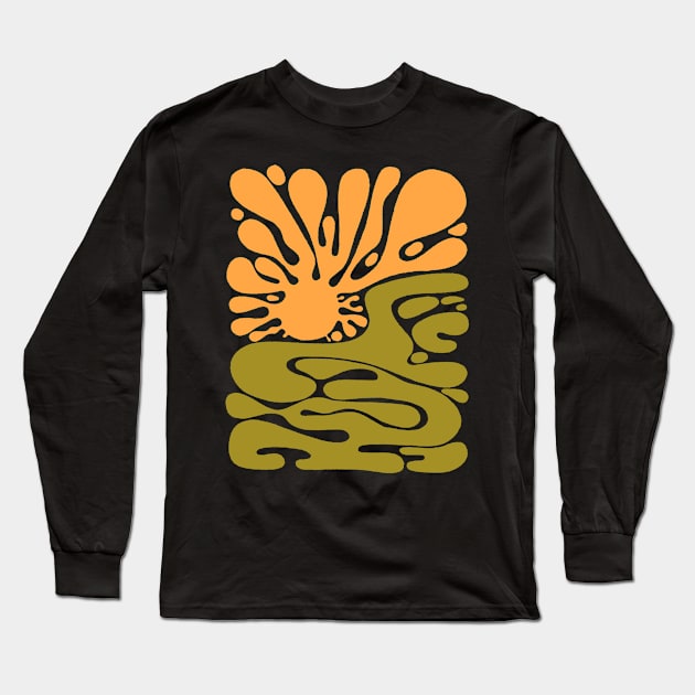 Abstract landscape 004 Long Sleeve T-Shirt by MatthewTaylorWilson